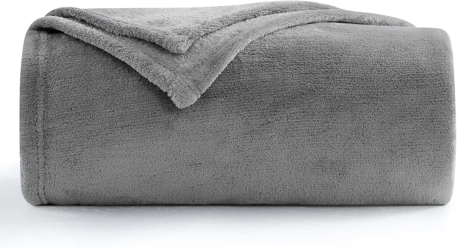 Aisbo Grau Fleecedecke 150 X 200 Cm XL Warme Kuscheldecke Sofaüberwurf