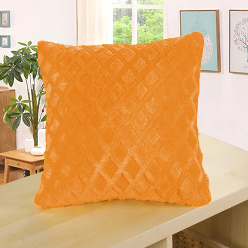 Soft Fur Plush Cushion Cover Pillowcase for Home Decor Pillow Cover Bed Sofa Pillowcases Car Seat Decroative Pillow Covers