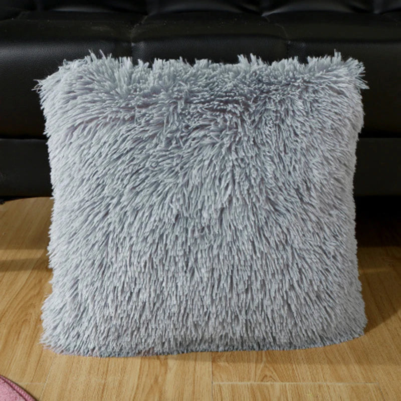 Soft Fur Plush Cushion Cover Pillowcase for Home Decor Pillow Cover Bed Sofa Pillowcases Car Seat Decroative Pillow Covers