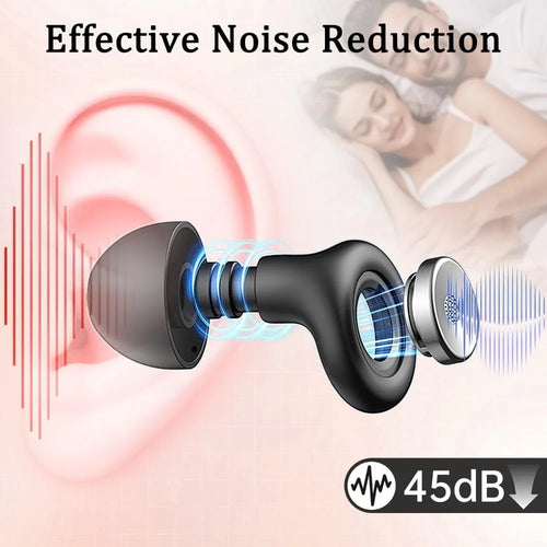Ear Plugs for Sleeping 45Db Noise Cancelling Earplugs for Noise Reduction & Snoring, Concerts, Earplugs for Sleep with 8 Eartips